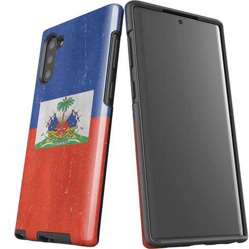 Haiti Flag Distressed Galaxy Note 10 Pro Case